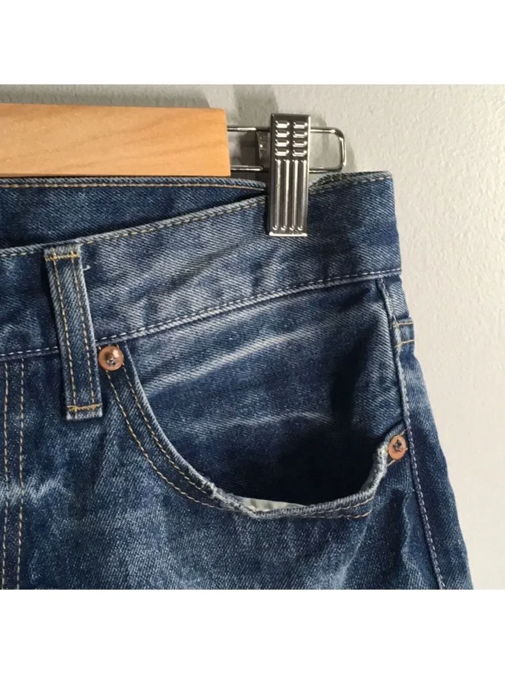 Aero jeans men's size 29/30 blue slim‎ distressed demin medium blue
